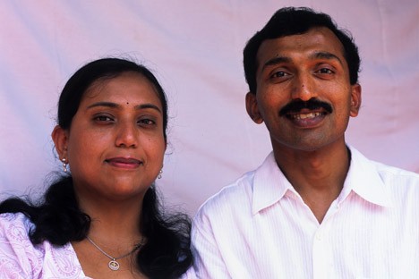 Hema and Venkatesha, Atmavikasa Centre Of Yogic Sciences, Mysore