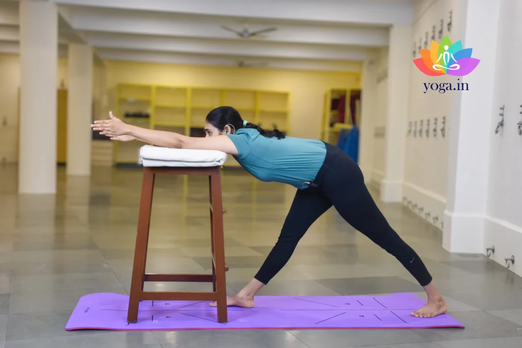 Parshvottanasana ( Chin On The Support Stool) R
