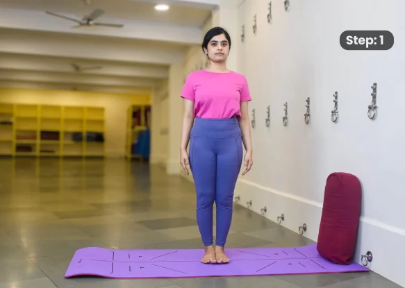 Adho Mukha Vrksasana(step 1)