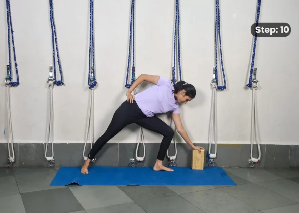 Ardha Chandrasana(step 10)