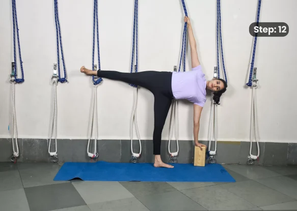 Ardha Chandrasana(step 12)