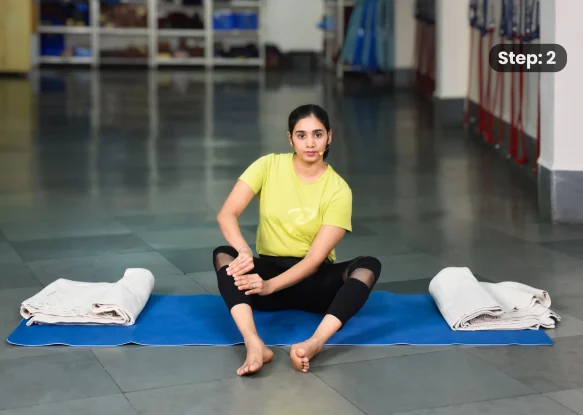 Baddha Konasana(step 2)