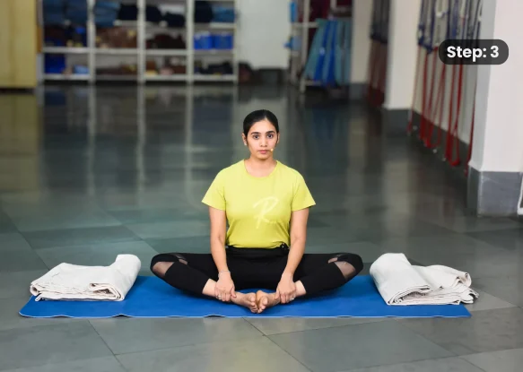 Baddha Konasana(step 3)