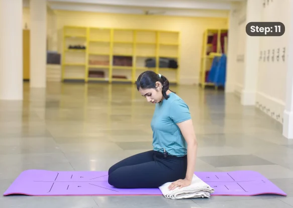 Bharadvajasana 2(step 11)