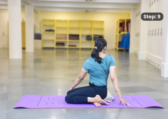 Bharadvajasana 2(step 9)