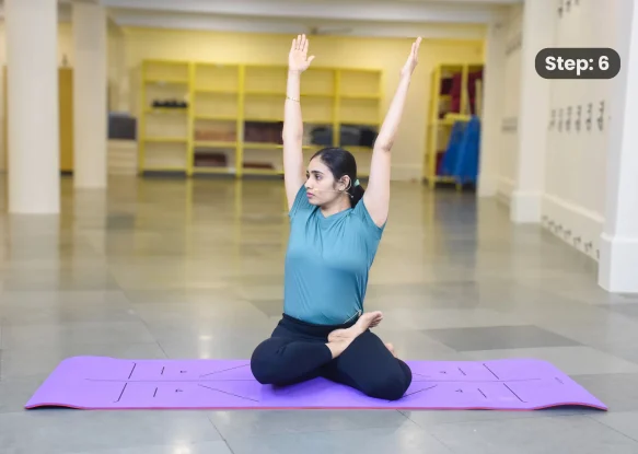 Bharadvajasana(step 6)