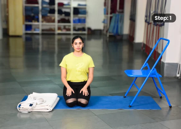Halasana(step 1)
