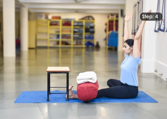 Janu sirsasana Step 4