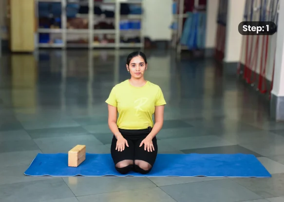 Jathara Parivartanasana(step 1)