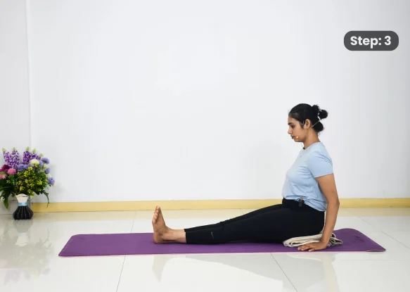 Marichyasana 3(step 3)