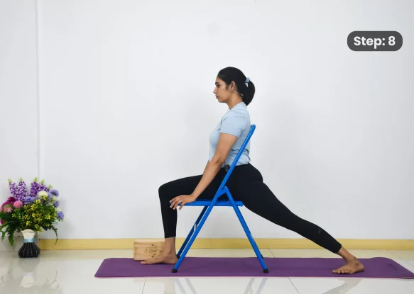 Parivritta Parshvkonasana(step 8)