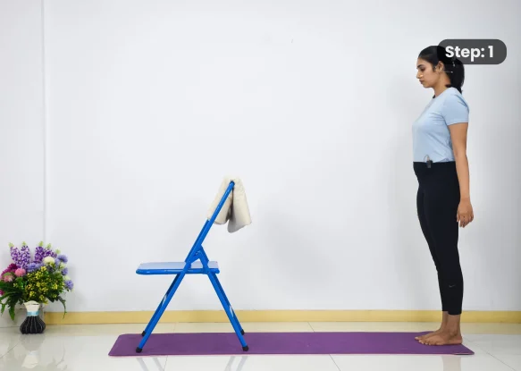 Parivrtta Trikonasana(step 1)