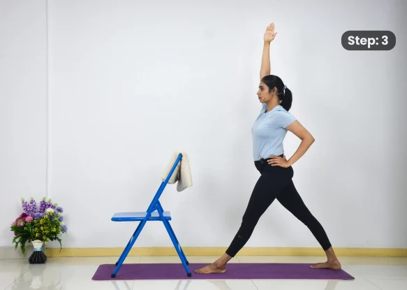 Parivrtta Trikonasana(step 3)