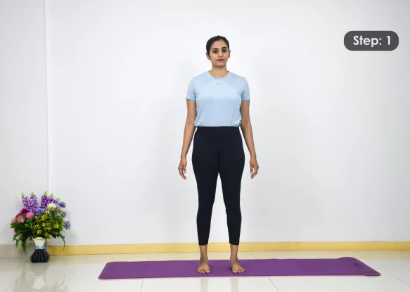 Paschim Namaskarasana Step 1