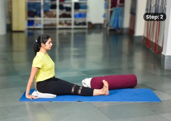 Paschimottanasana(step 2)