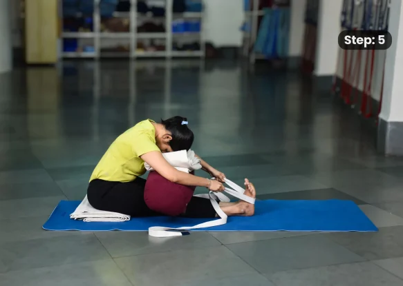 Paschimottanasana(step 5)