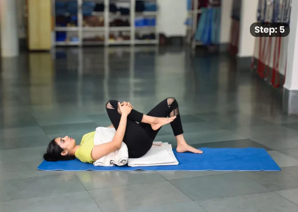 Pawanmuktasana(step 5)