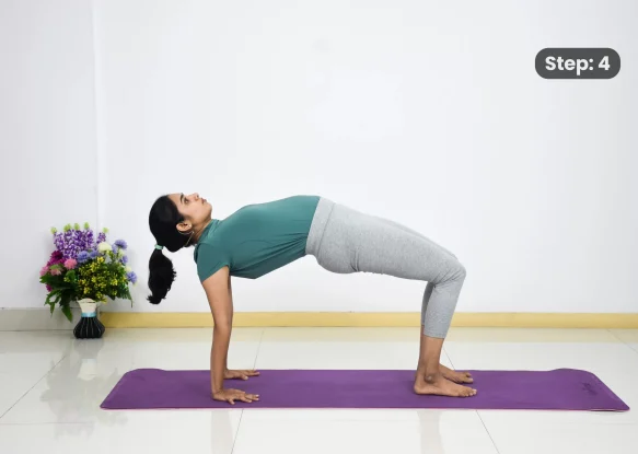 Purvottanasana(step 4)