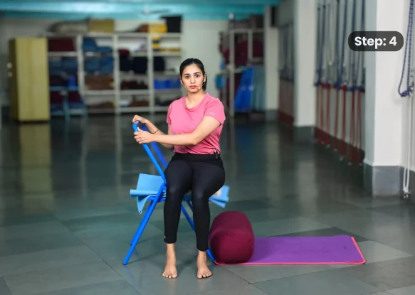 Salamba Sarvangasana(step 4)