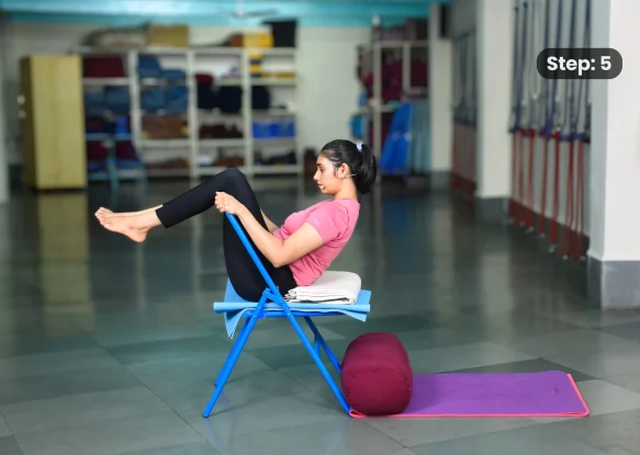 Salamba Sarvangasana(step 5)