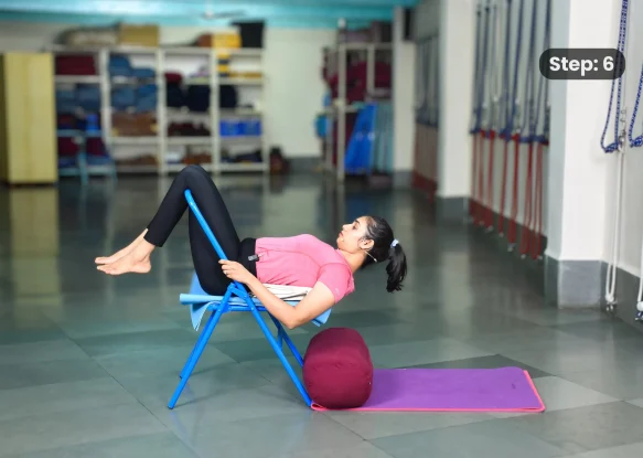 Salamba Sarvangasana(step 6)