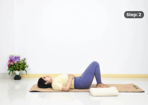 Supta Akunchanasana(step 2)