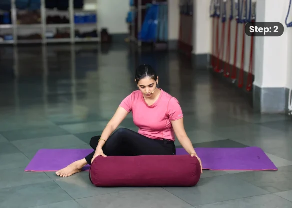 Supta Matsyendrasana(step 2)