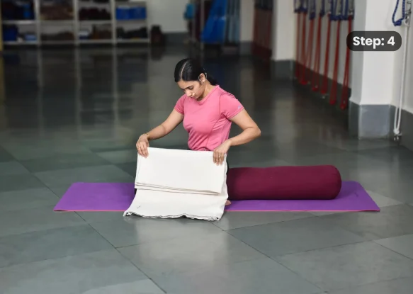 Supta Virasana(step 4)
