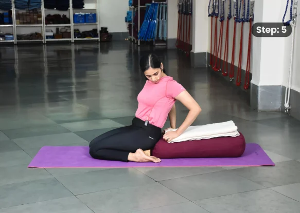 Supta Virasana(step 5)