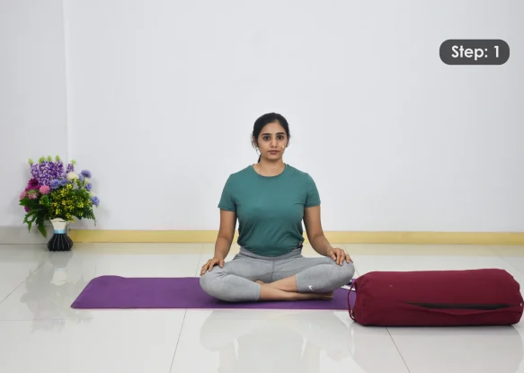 Supta padangushthasana - 2 Step 1