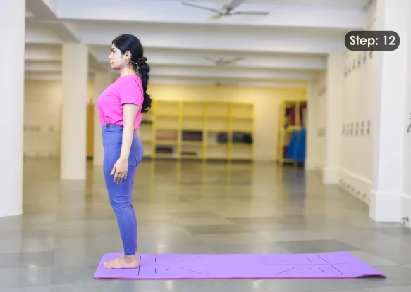 Surya Namaskar Step 12