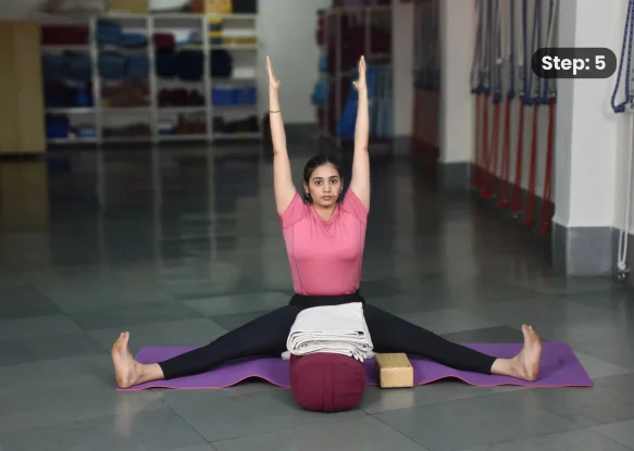 Upavistha Konasana(step 5)