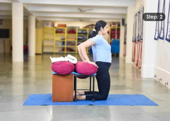 Ushtrasana Step 2