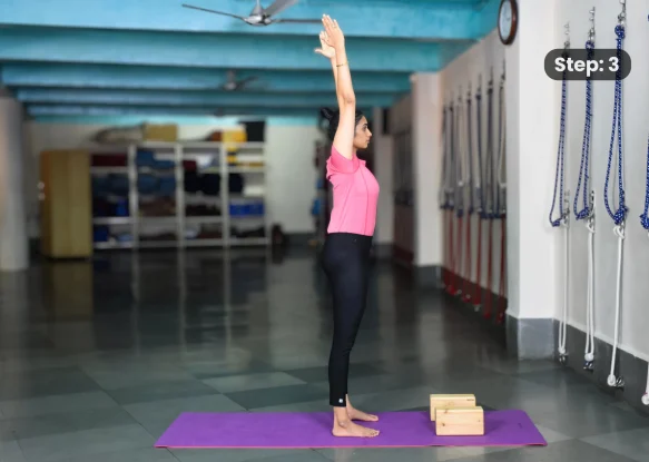 Uttanasana(step 3)