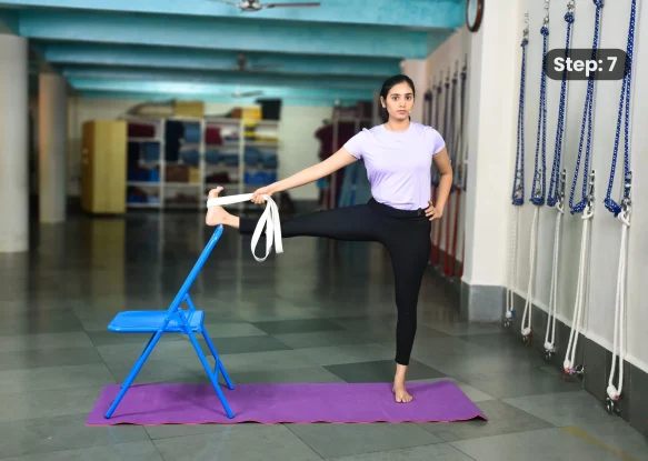 Utthita Hasta Padangusthasana(step 7)