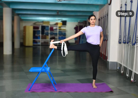 Utthita Hasta Padangusthasana(step 9)