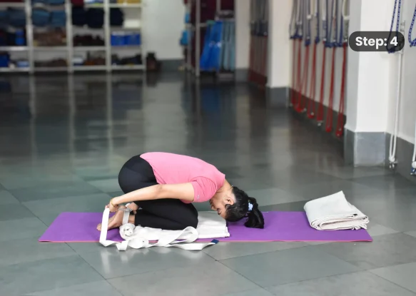 Vajrasana(step 4)