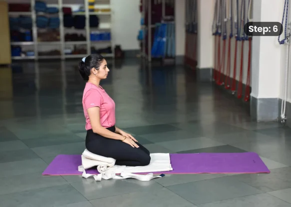 Vajrasana(step 6)