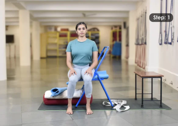 Viparita Dandasana Step 1